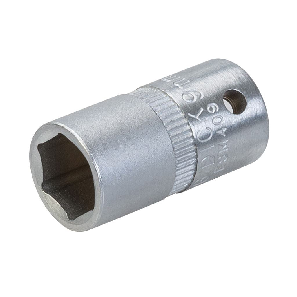 King Dick Socket SD 1/4" Metric 6pt - 9mm