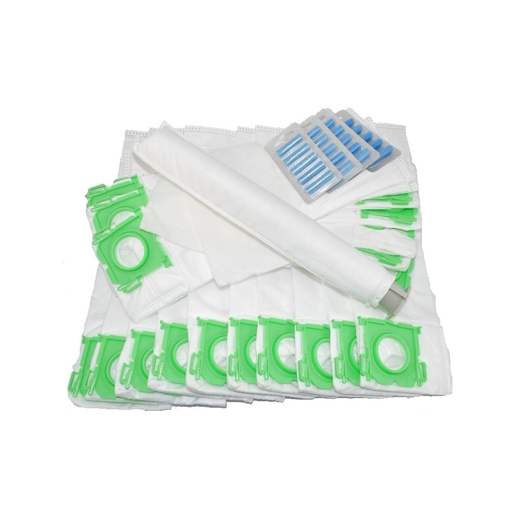 Sebo X Series Microfibre Vacuum Cleaner Bags x20 + Filters & Air Fresheners | Service Kit (Compatible by Ufixt)