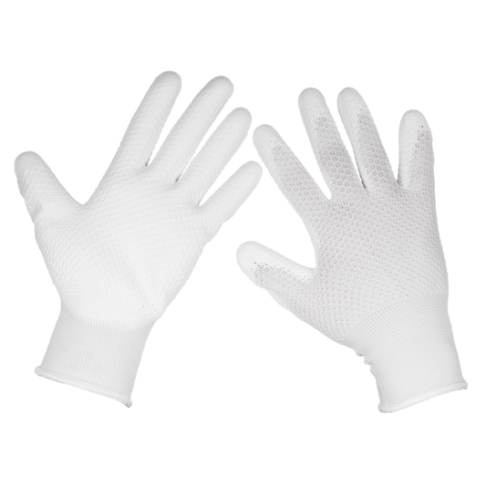 Worksafe&#174; White Precision Grip Gloves, X-Large - Pack of 6 Pairs