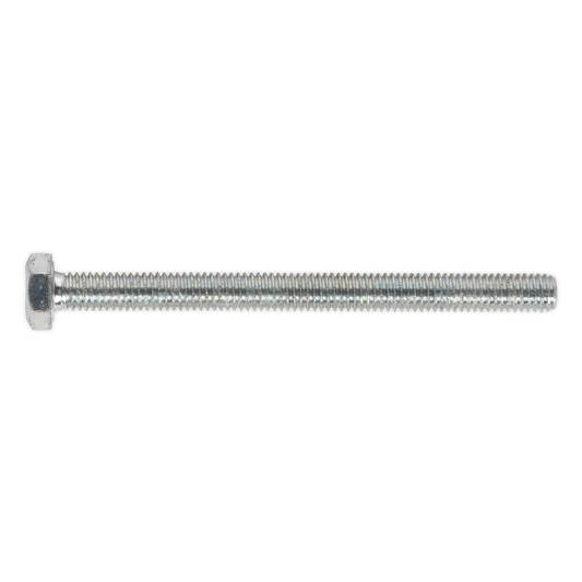 8.8 Zinc Plated HT Setscrew M6 x 75mm, DIN 933 - Pack of 50