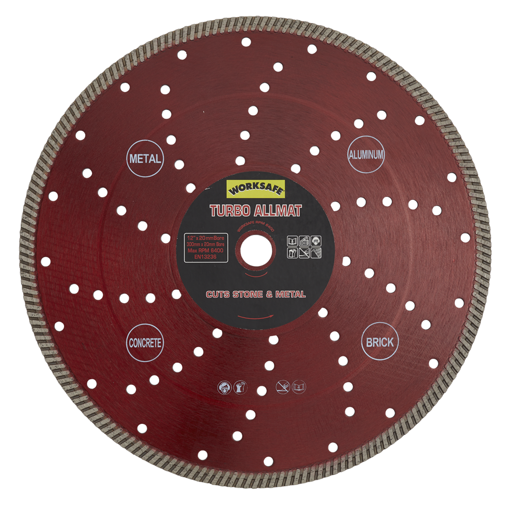 Worksafe&#174; Turbo Allmat Diamond Blade 300 x 20mm