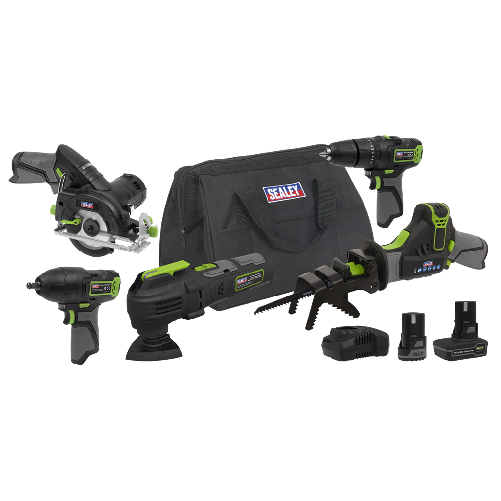 5 x SV10.8 Series Cordless Power Tool Kit 10.8V - 2 Batteries