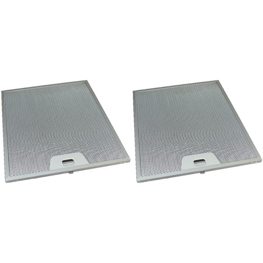 2 x Universal Cooker Hood Metal Grease Filter 250 mm × 300 mm | Compatible Replacement by Ufixt