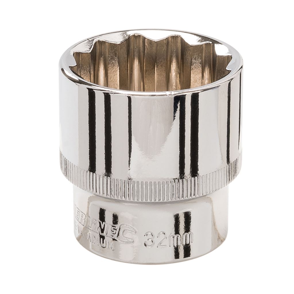 Silverline Socket 1/2" Drive 12pt Metric - 32mm