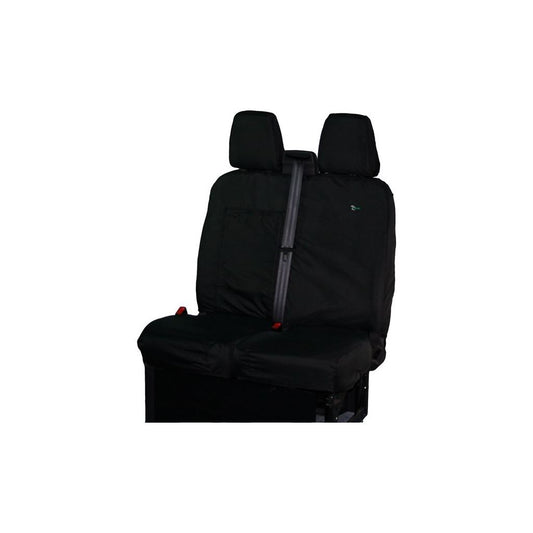 Van Seat Cover - Double - Black -Ford Transit Custom Torneo/Kombi 2013 Onwards