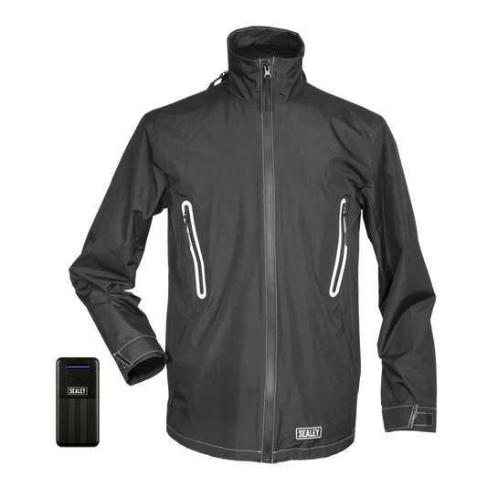 5V Heated Rain Jacket with Power Bank 10Ah - X-Large