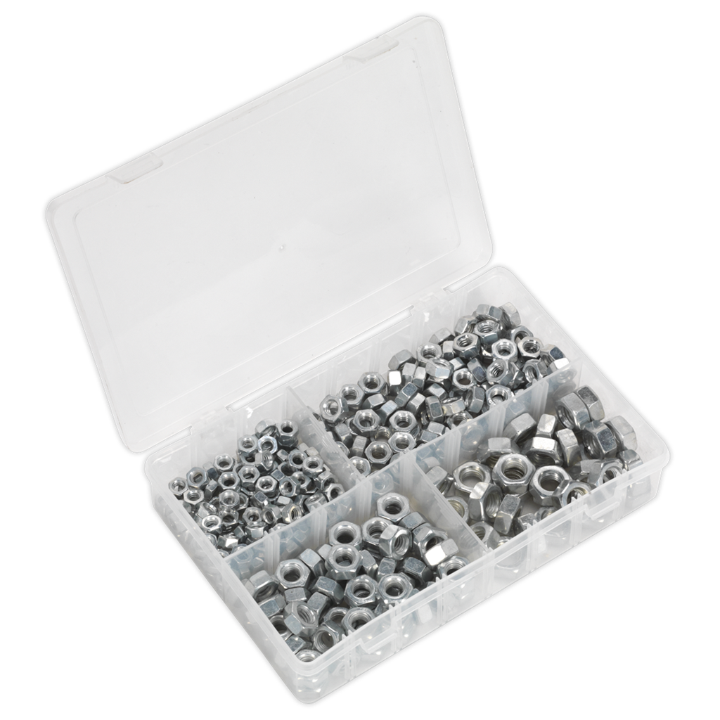 Steel Nut Assortment DIN 934 - 1/4"-1/2"UNF 320pc