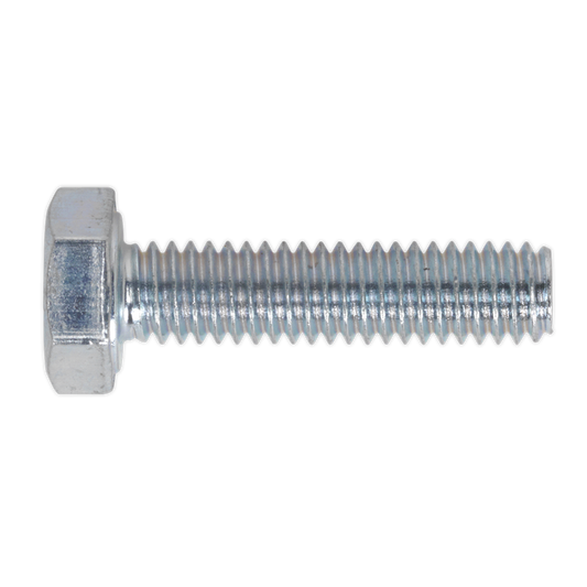 8.8 Zinc Plated HT Setscrew M4 x 10mm, DIN 933 - Pack of 50