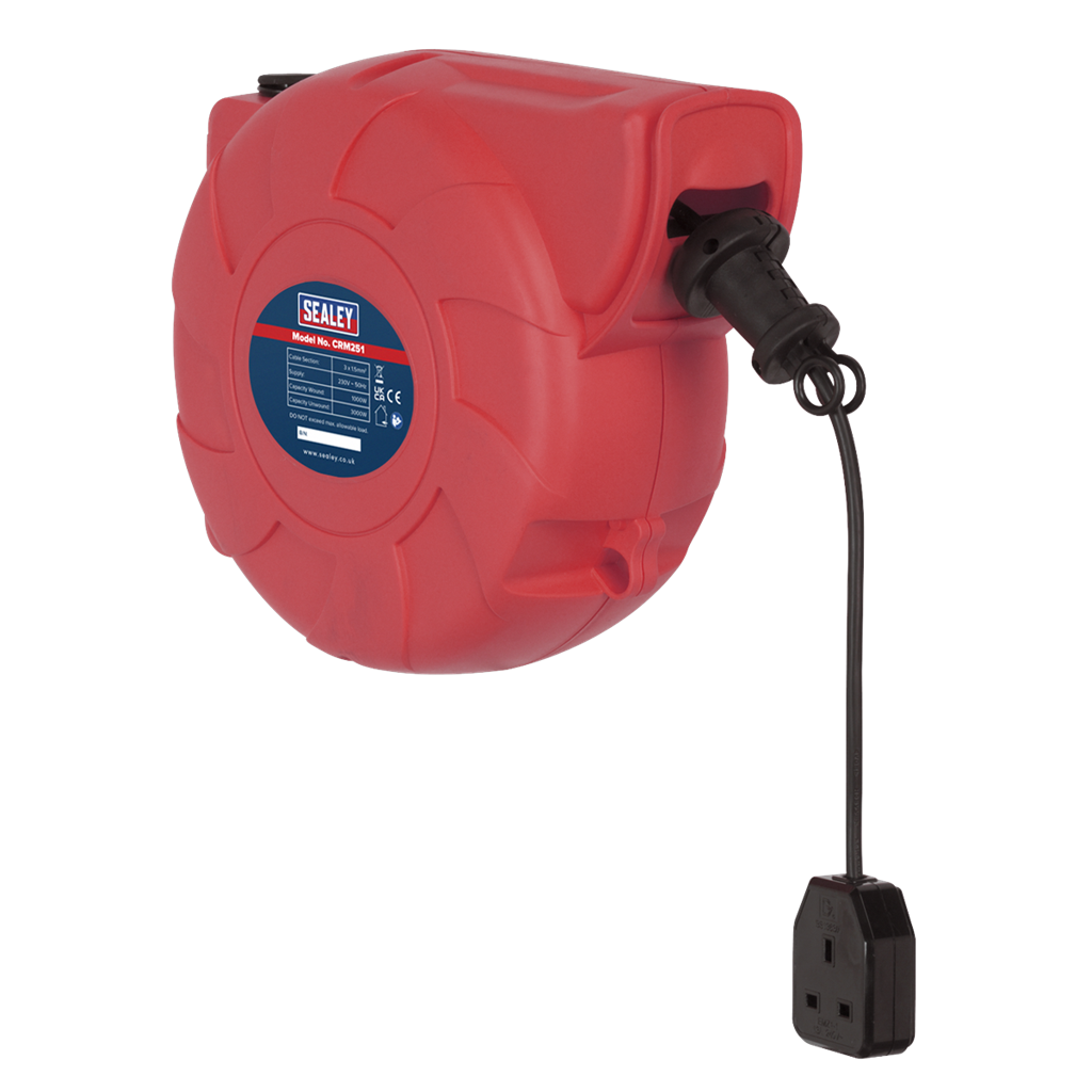 25m Retractable Cable Reel System 1 x 230V