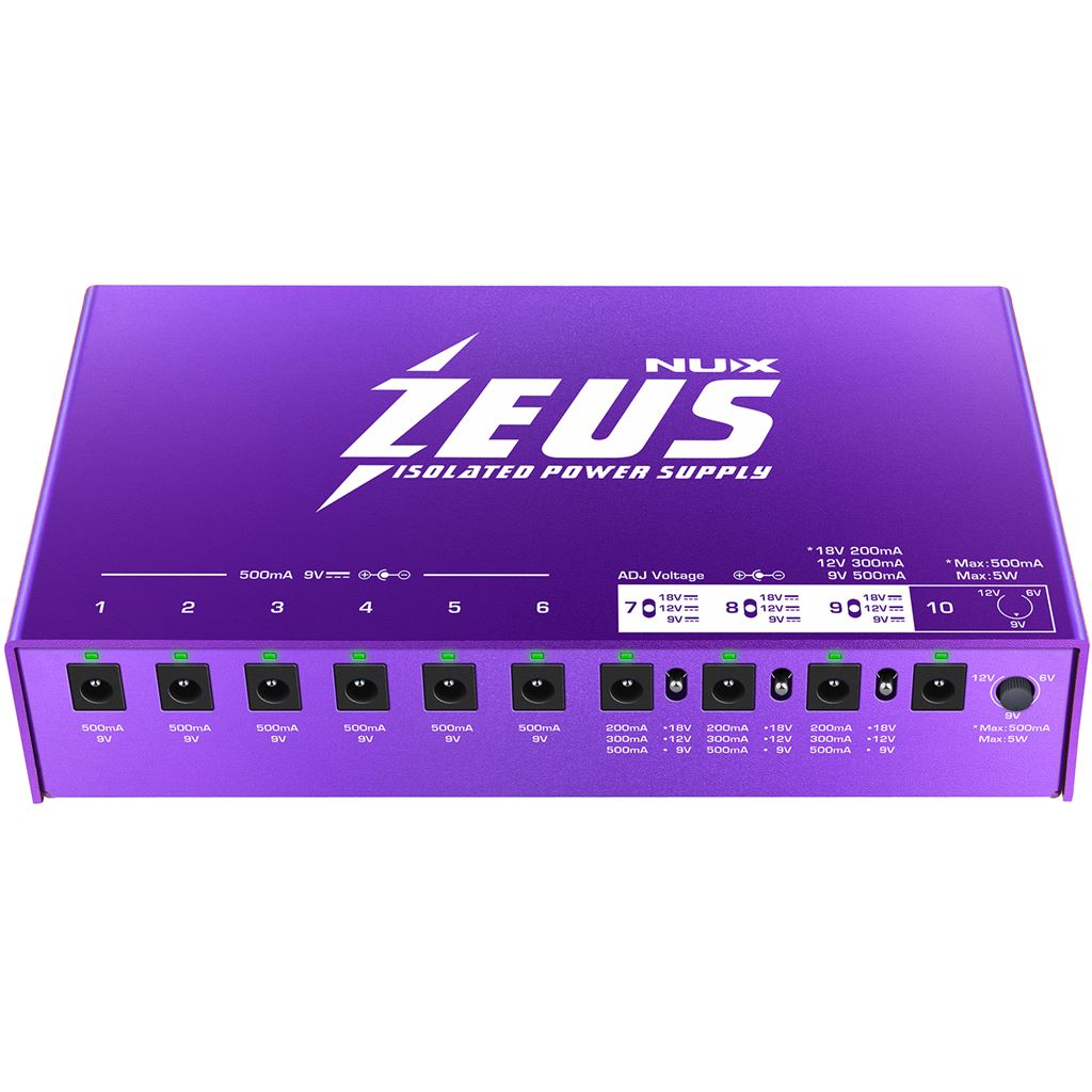 Zeus Guitar Pedal Power Supply - NIP-Z10