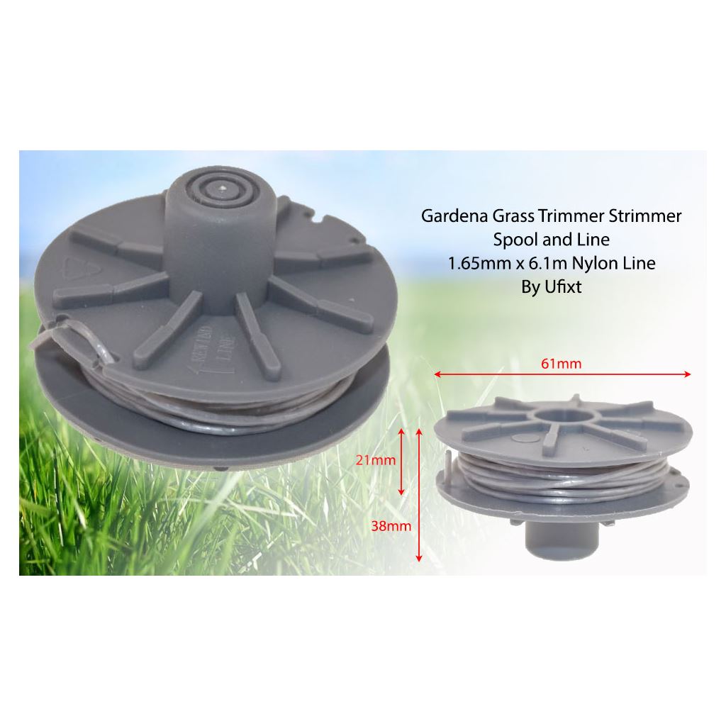 Gardena-Compatible Strimmer Spool & Line 1.65mm x 6.1m - Replacement for 05307-20