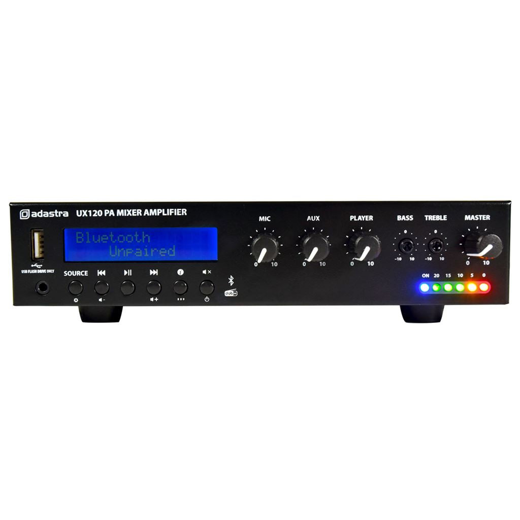 UX Series Compact 100V Mixer-Amplifiers - UX120 120W