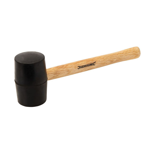 Silverline Black Rubber Mallet - 16oz (454g)