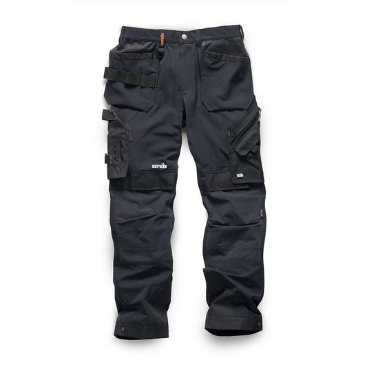 Scruffs Pro Flex Plus Holster Trousers Black - 32L