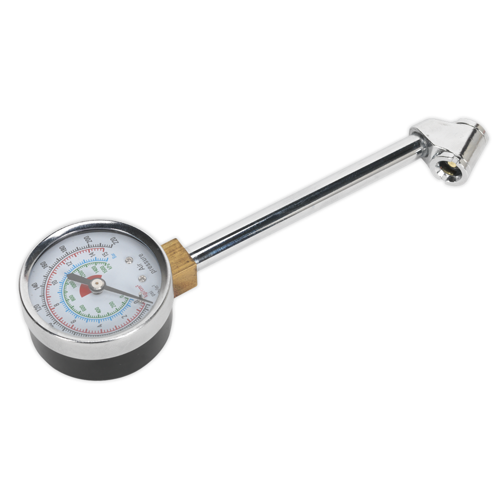 Twin Connector Tyre Pressure Gauge