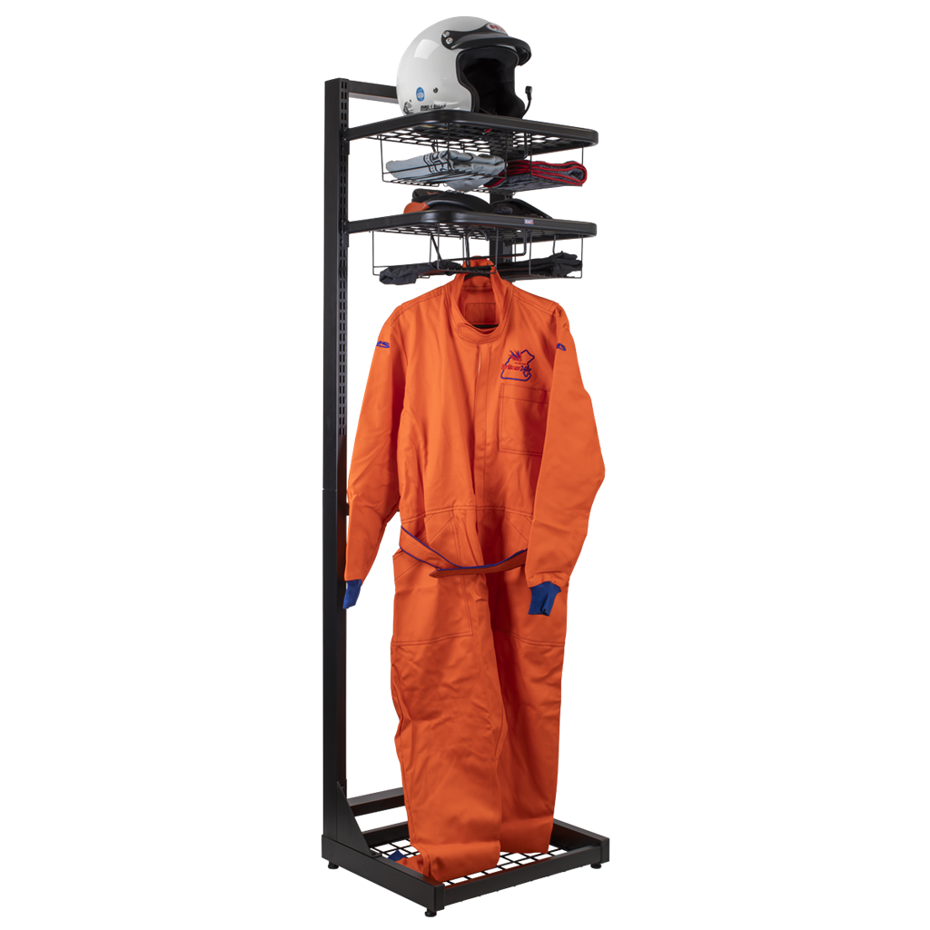 Freestanding Motorcycle Helmet & Gear Storage