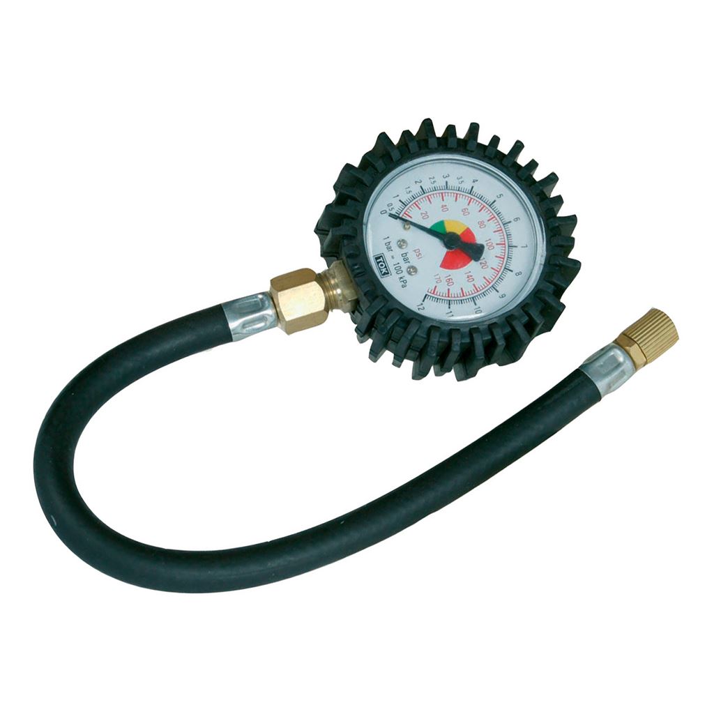 Silverline Tyre Dial Gauge - 0 - 100psi (0 - 10bar)