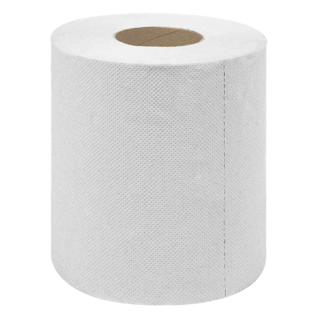 White Embossed 2-Ply Paper Roll 60m - Pack of 6