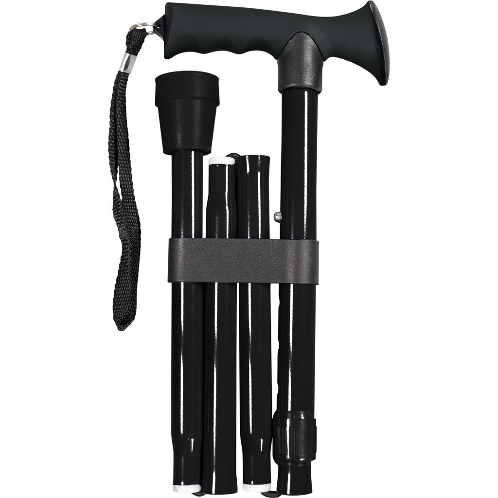 Gel Handled Folding Walking Stick