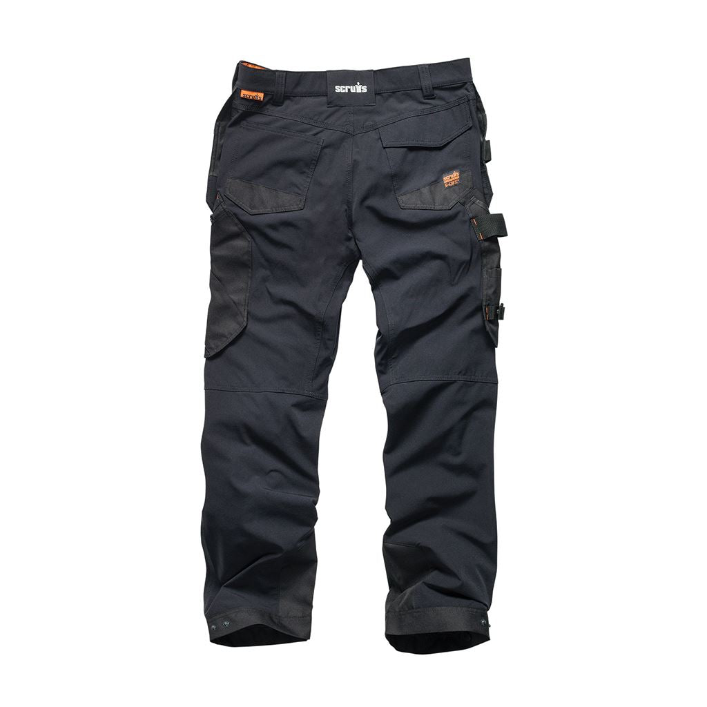 Scruffs Pro Flex Plus Holster Trousers Black - 28R