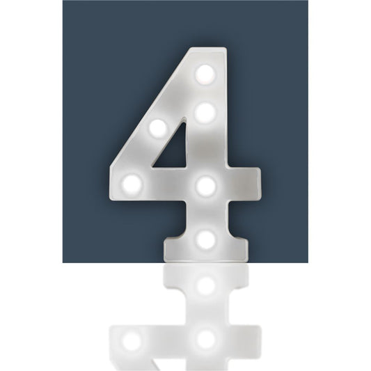 St Helens Home and Garden Battery Operated 3D LED Number Light