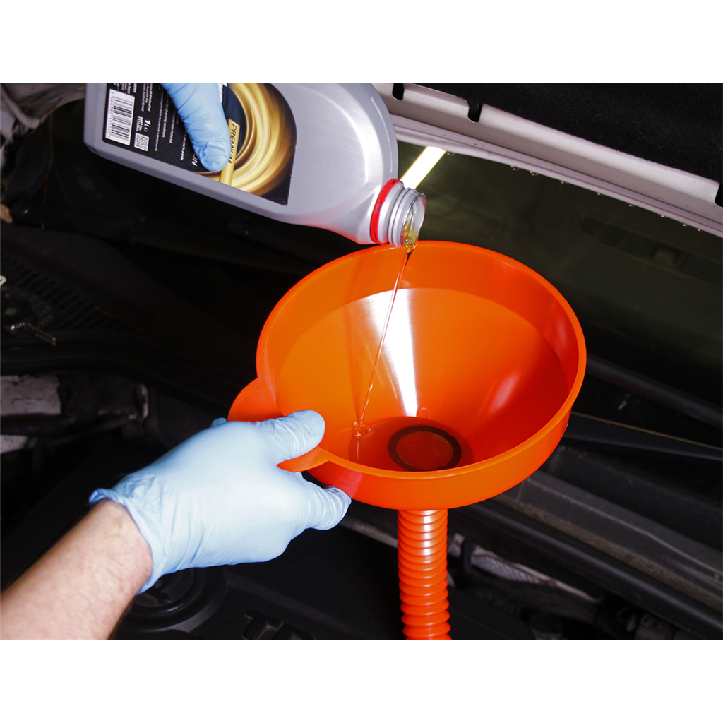 Flexible Spout Funnel with Filter 200mm - Medium