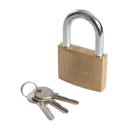 Silverline Brass Padlock - 60mm