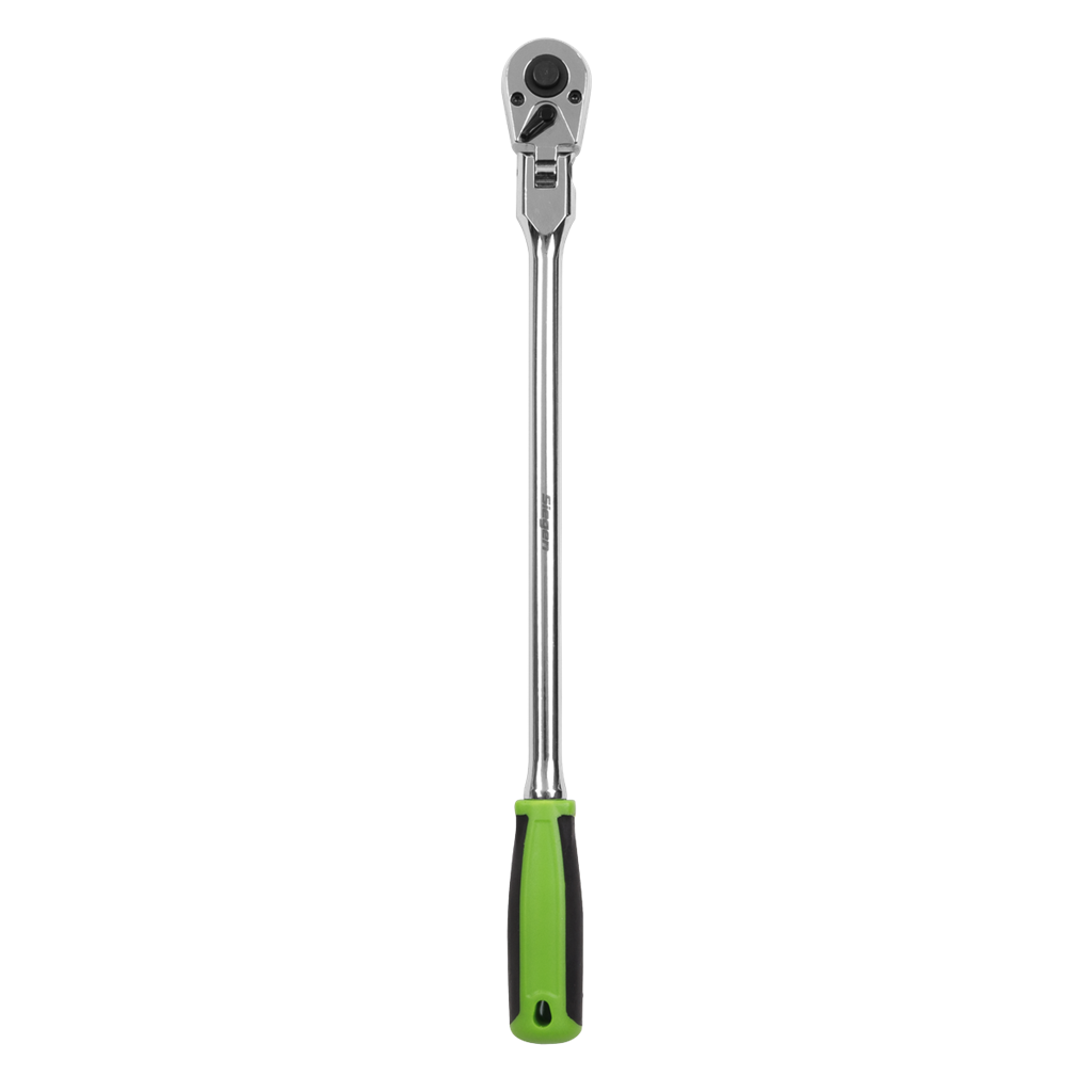 Siegen Extra-Long Flexi-Head Ratchet Wrench with Flip Reverse 1/4"Sq Drive