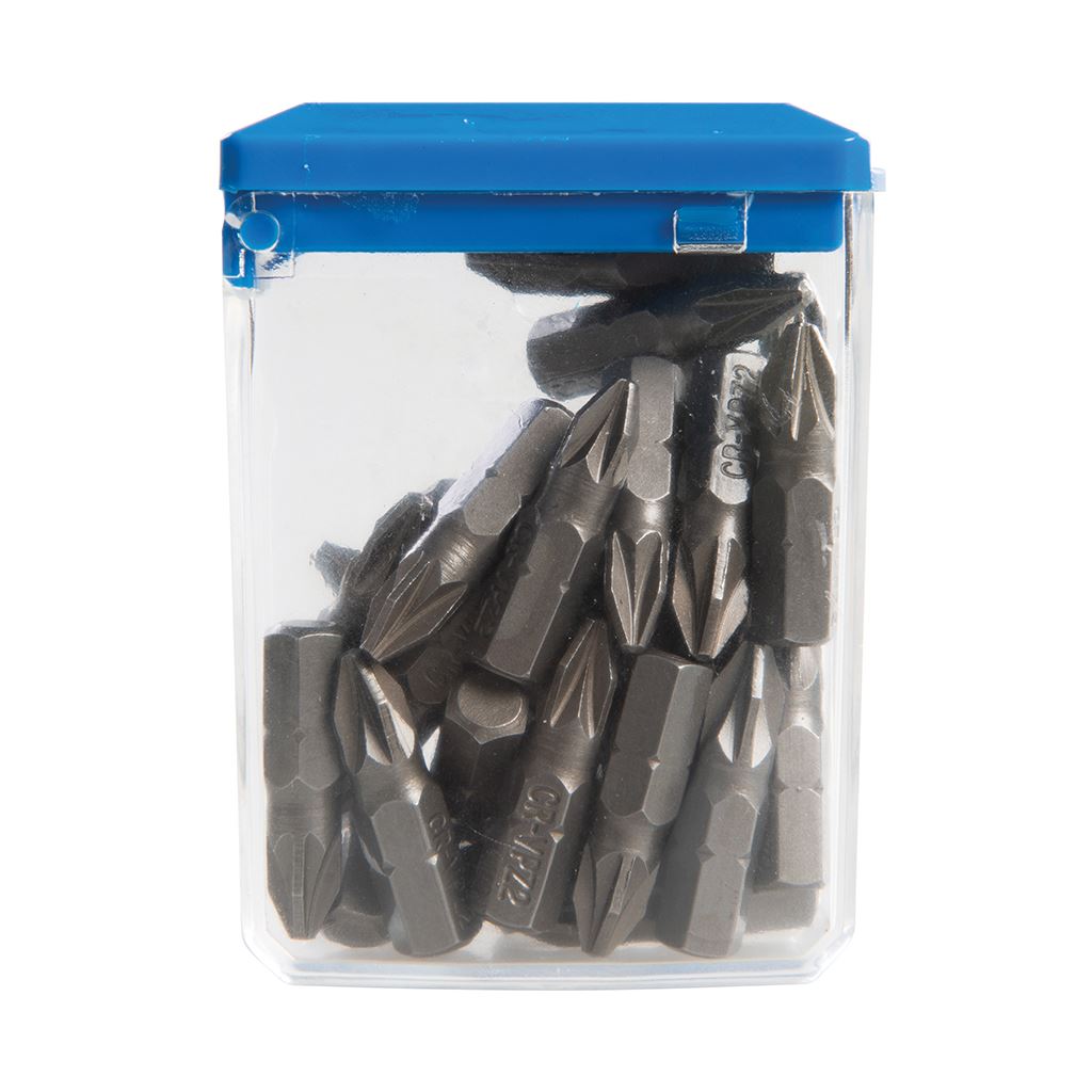 Silverline Pozidriv Cr-V 6150 Screwdriver Bits 30pk - PZ2