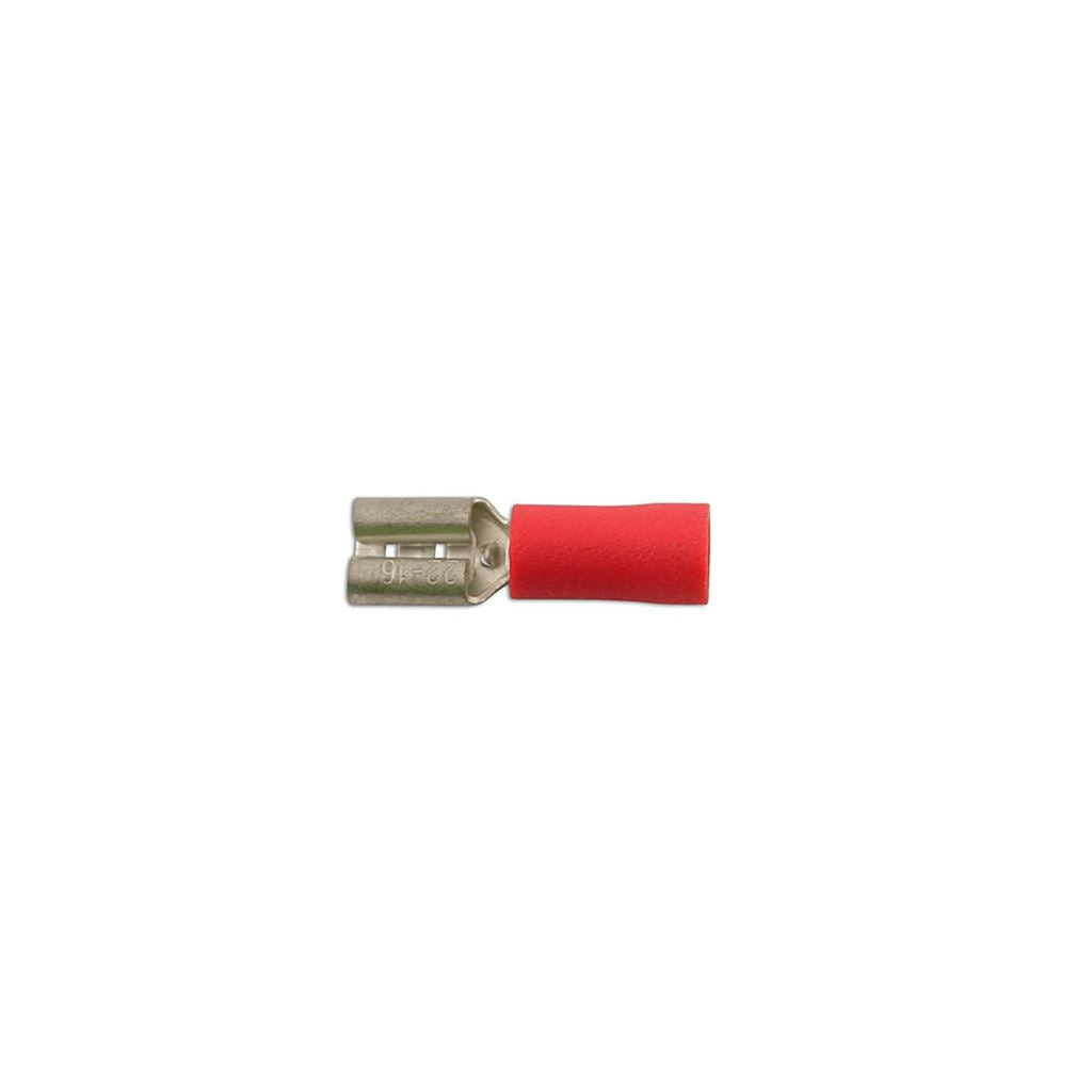 Wiring Connectors - Red - Female Slide-On - 4.8mm - Pack Of 100