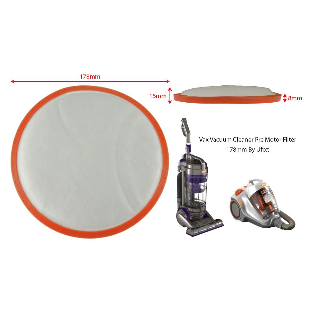 Vax Vacuum Cleaner Pre-Motor Filter 178mm | Compatible Replacement by Ufixt