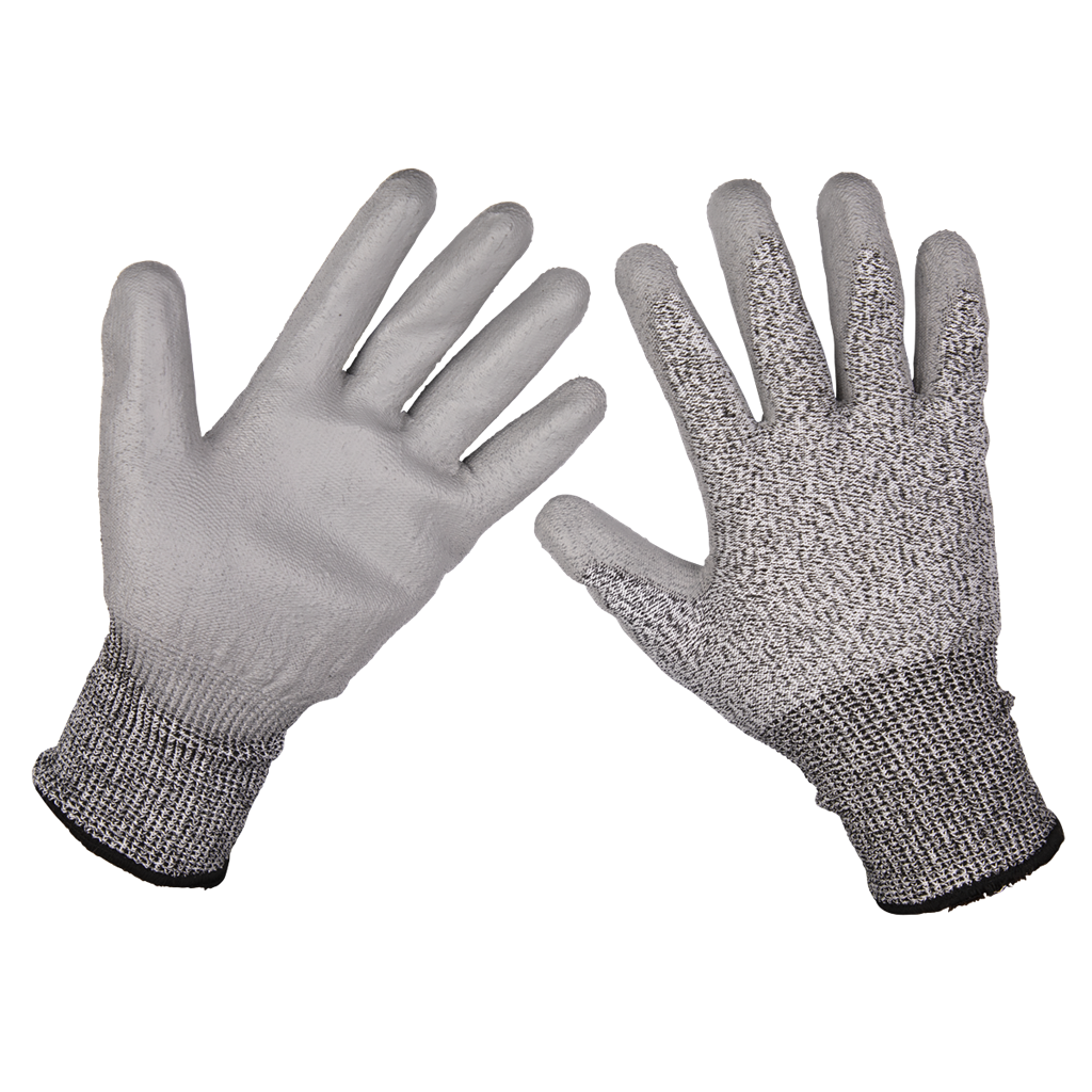 Worksafe&#174; Anti-Cut PU Gloves (Cut Level C), Large - Pair