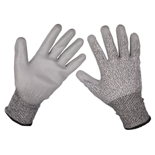 Worksafe&#174; Anti-Cut PU Gloves (Cut Level C), Large - Pair