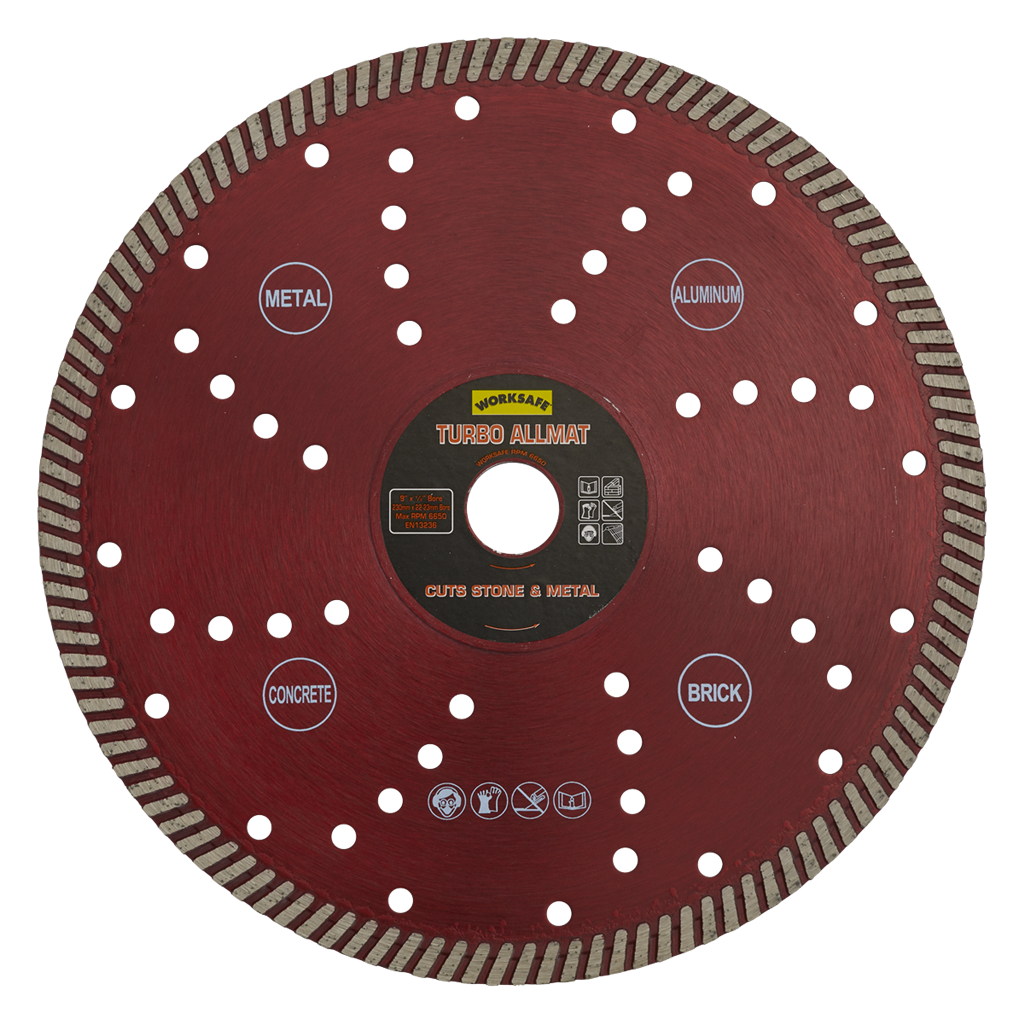 Worksafe&#174; Turbo Allmat Diamond Blade 230 x 22mm