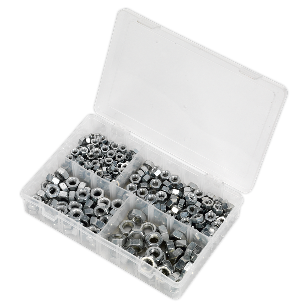 Steel Nut Assortment DIN 934 - 1/4"-1/2"UNF 320pc