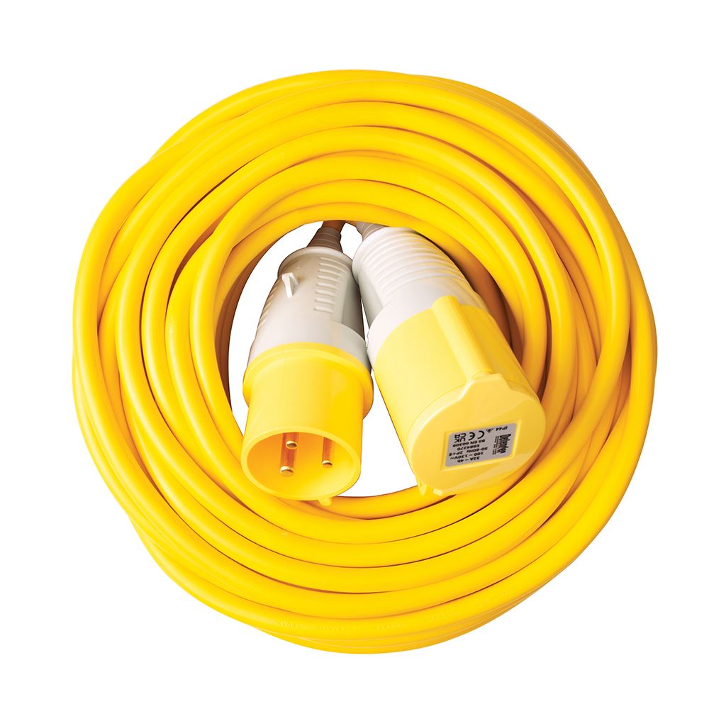 Defender Extension Lead Yellow 4mm2 32A 25m - 110V