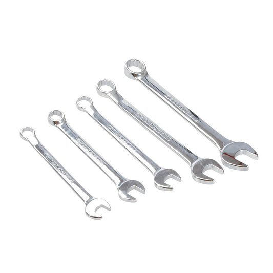 King Dick Combination Spanner Set Metric 5pce - 7 - 17mm