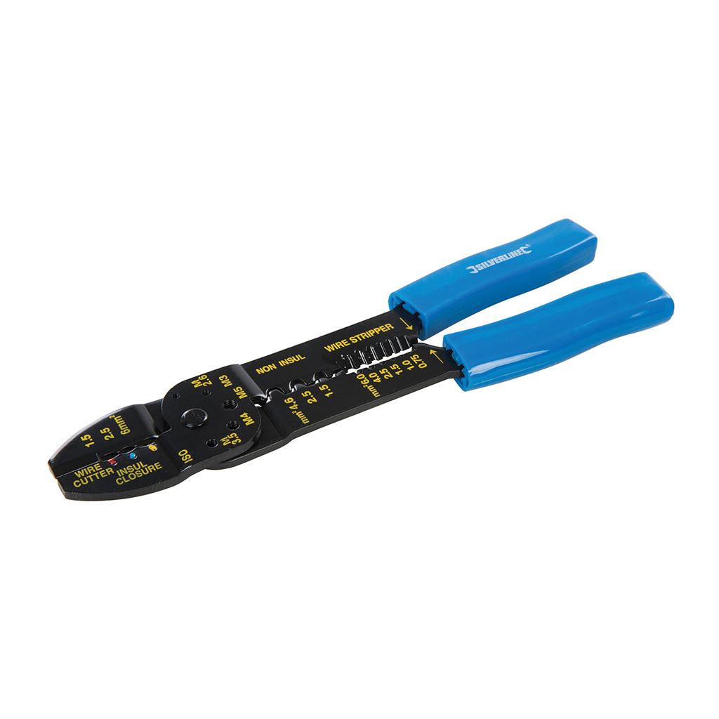 Silverline Crimping & Stripping Pliers - 230mm