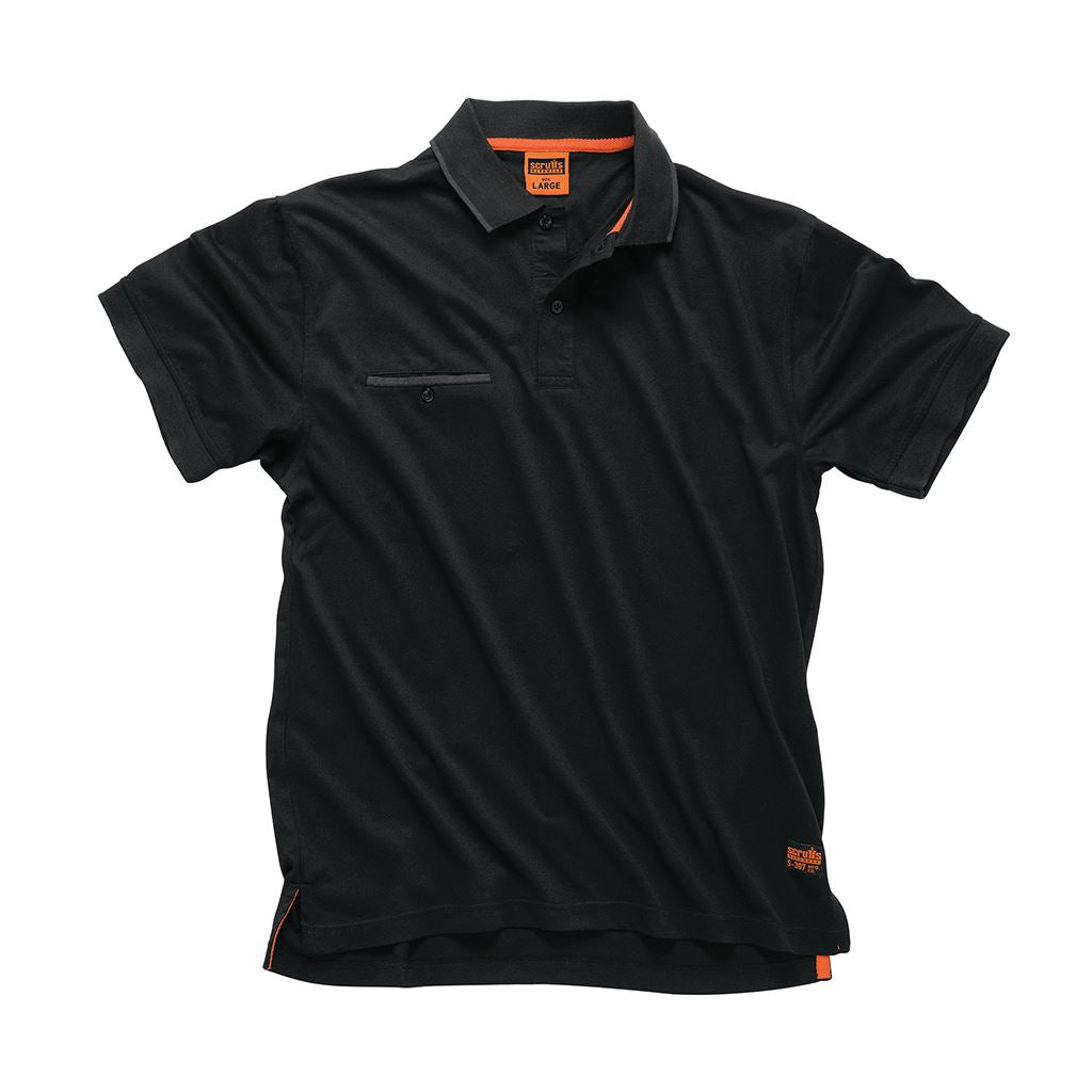 Scruffs Worker Polo Black - S