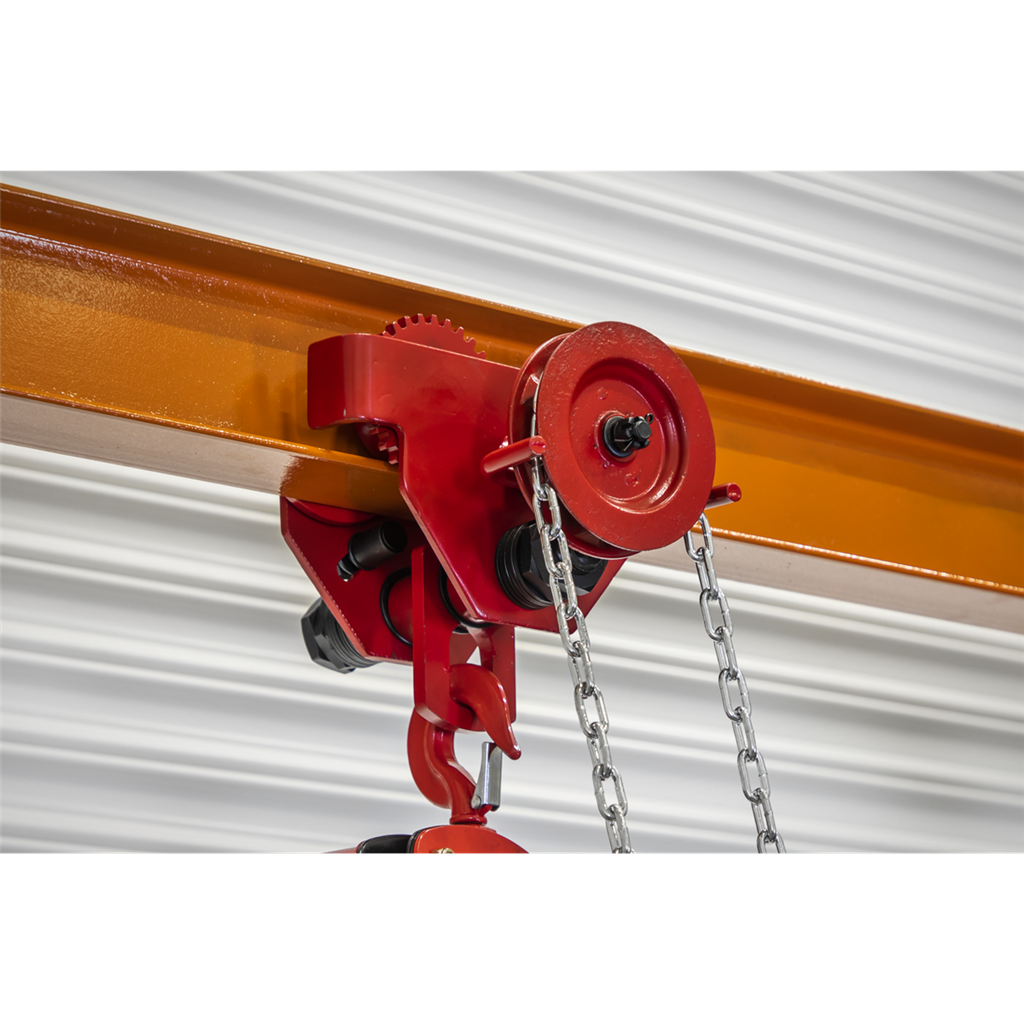 Portable Gantry Crane Adjustable 1 Tonne with Geared Trolley Combo