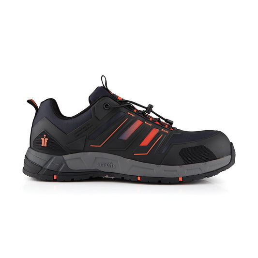 Scruffs Air Safety Trainer Black/Orange - Size 7 / 41