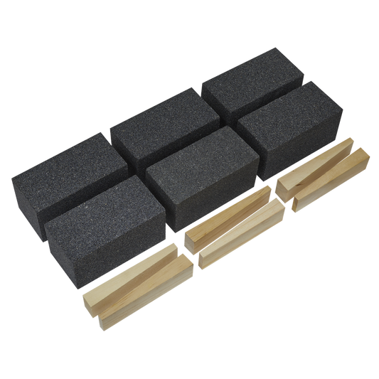 Worksafe&#174; 50 x 50 x 100mm Floor Grinding Block 36Grit - Pack of 6