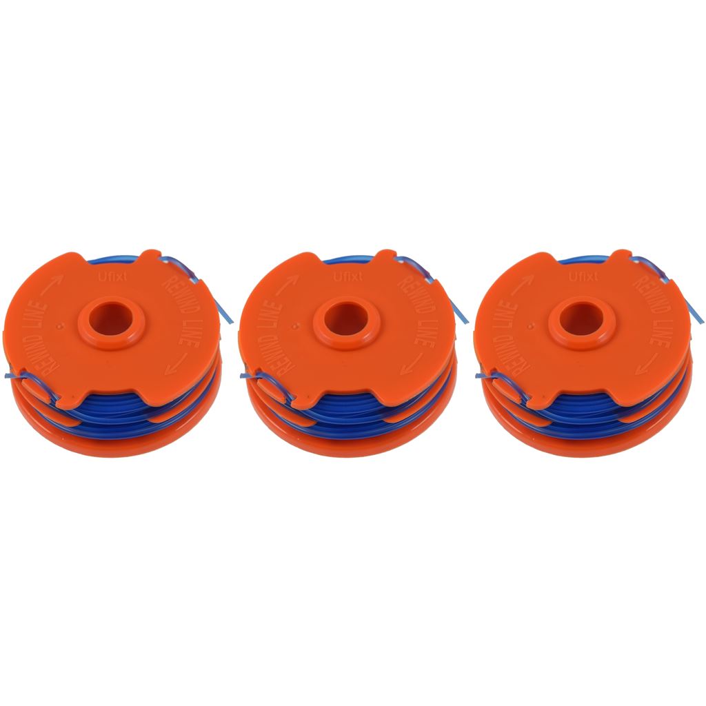 3 x Spool & Line for Qualcast Strimmers 1.5 mm &#215; 2 mm &#215; 5 Metre | Compatible Replacement by Ufixt