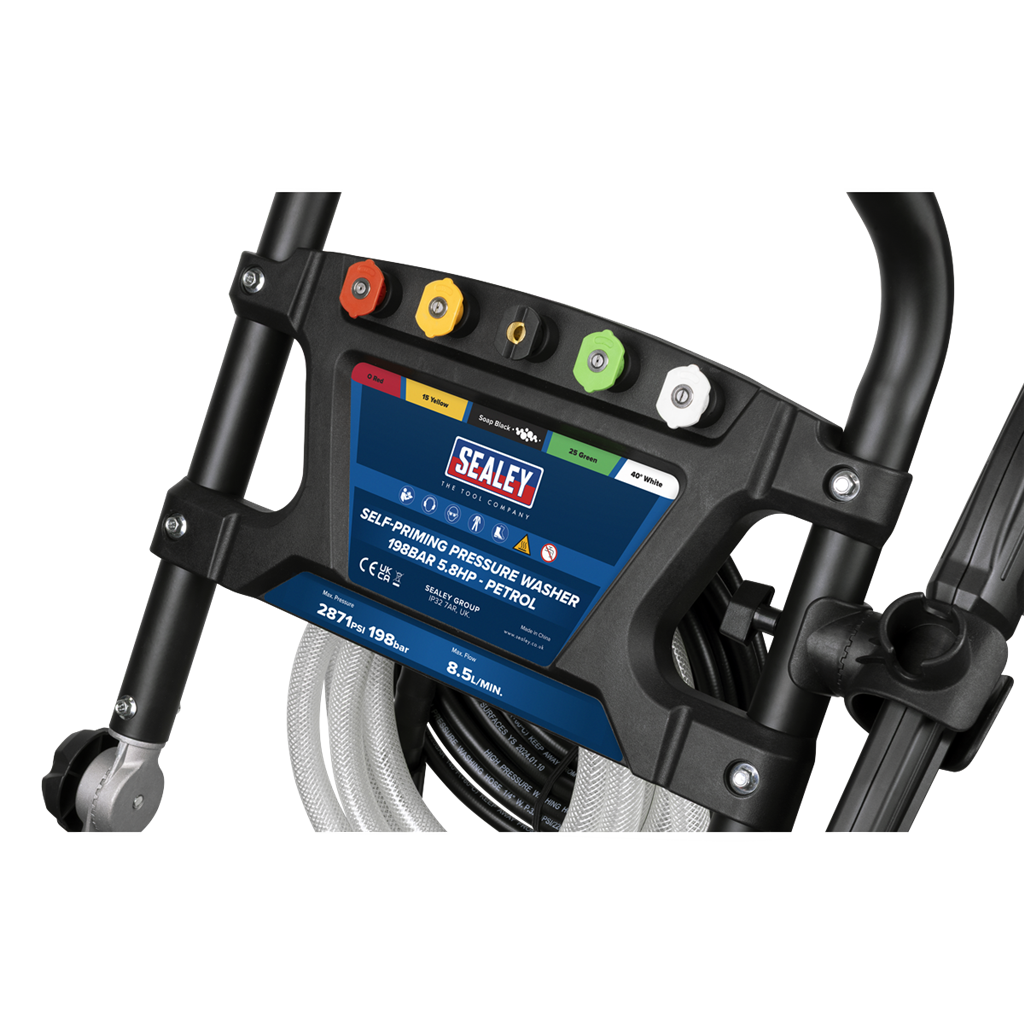 Self-Priming Pressure Washer 198bar 5.8hp - Petrol