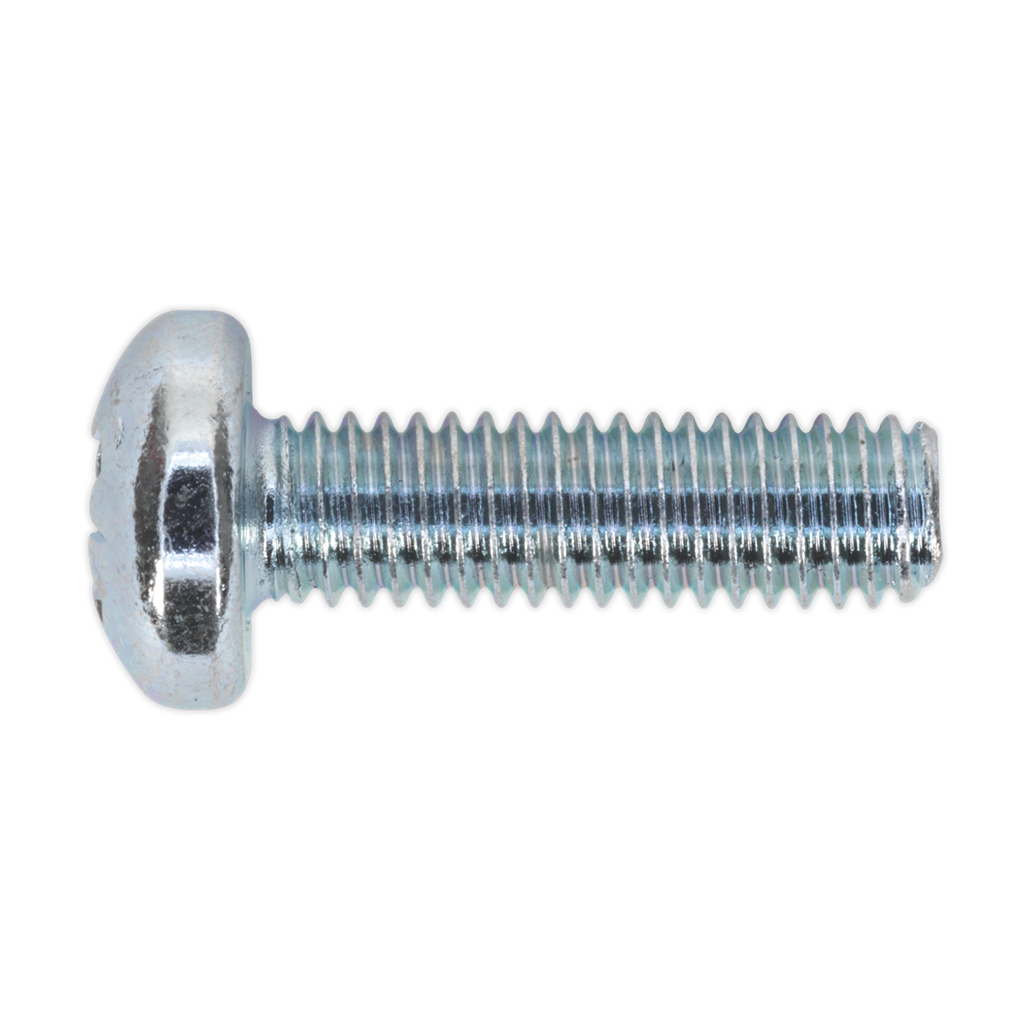 Zinc Plated Pan Head Pozi Machine Screw M6 x 20mm, DIN 7985Z - Pack of 50