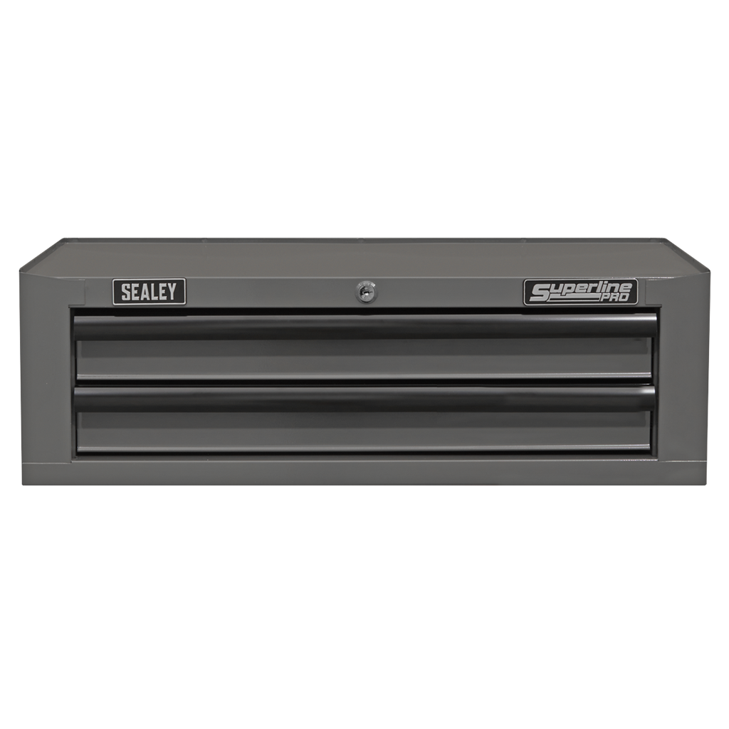 Mid-Box 2 Drawer with Ball-Bearing Slides - Grey/Black