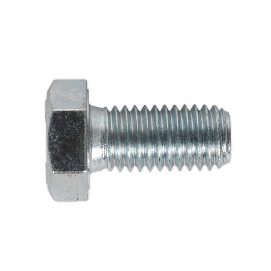 8.8 Zinc Plated HT Setscrew M12 x 25mm, DIN 933 - Pack of 25