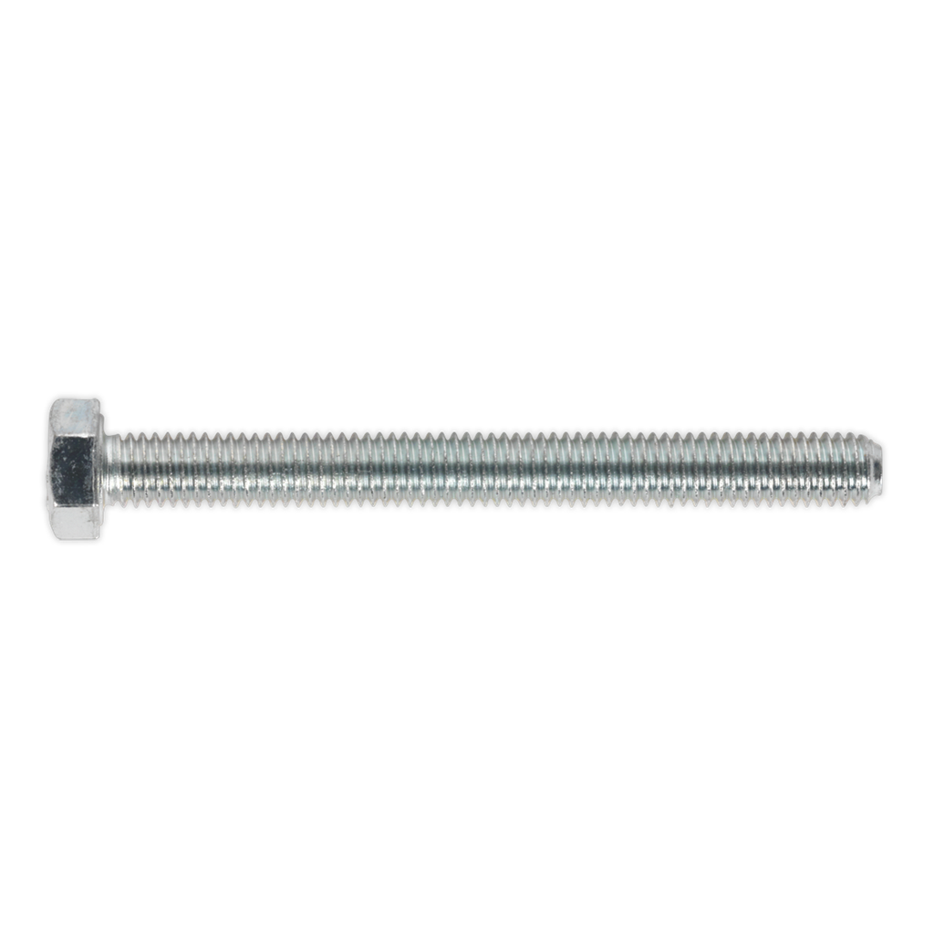 8.8 Zinc Plated HT Setscrew M5 x 50mm, DIN 933 - Pack of 50