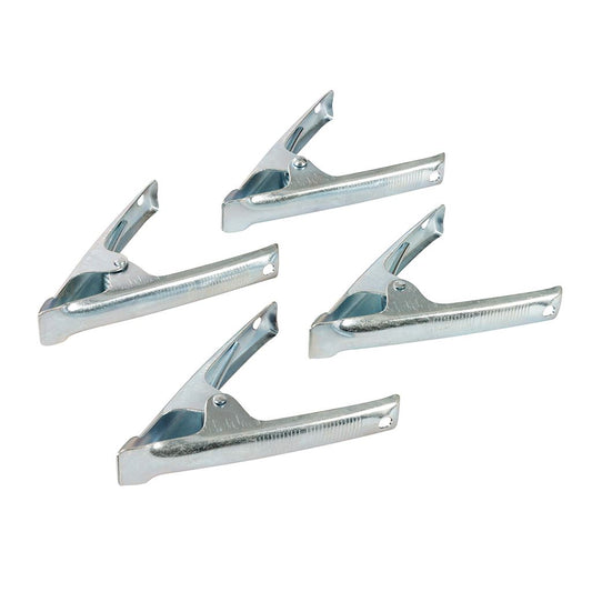 Silverline Stall Clips 4pk - 50mm Jaw