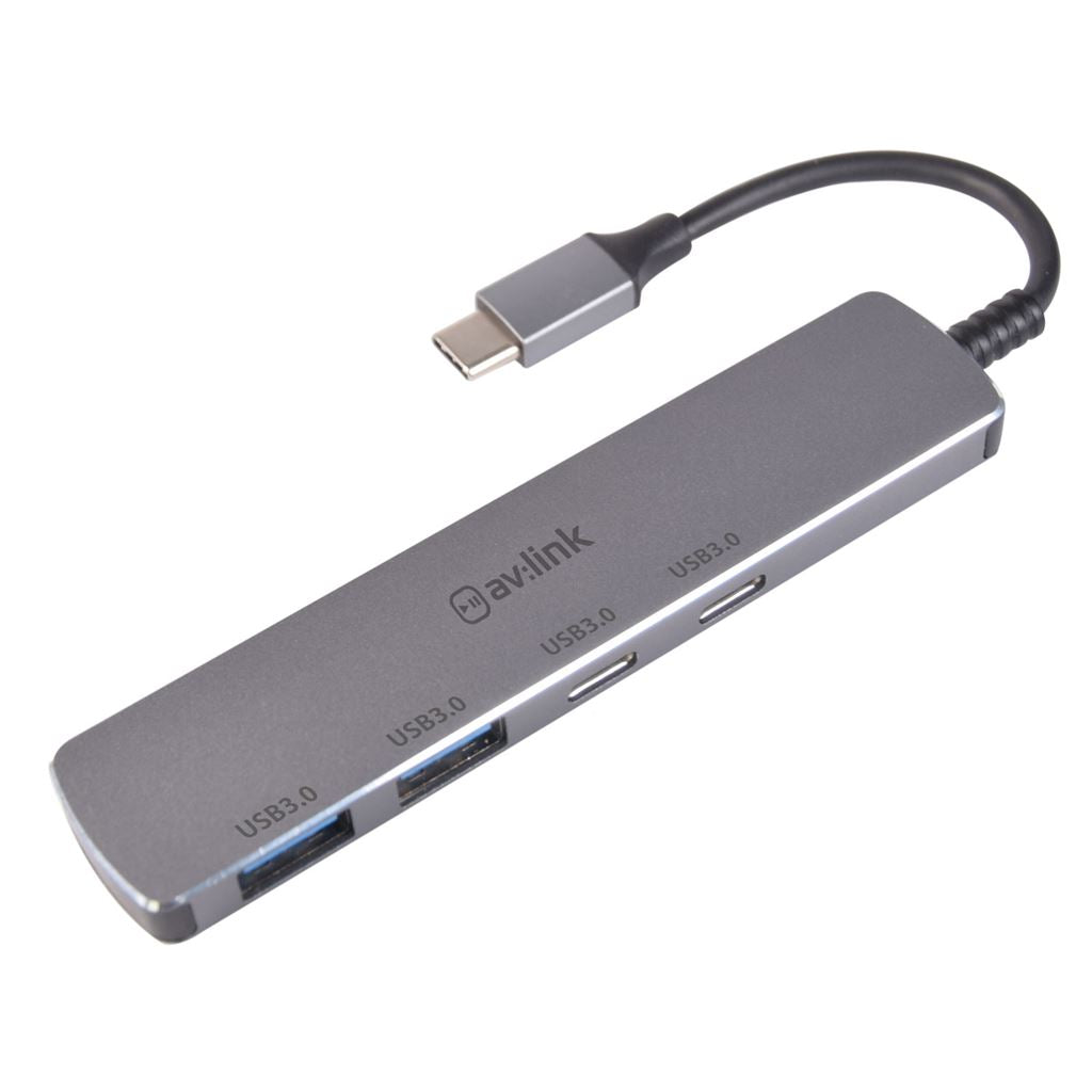 4 Port Ultra-Slim USB3.2 Type-C Hub - 4-Port